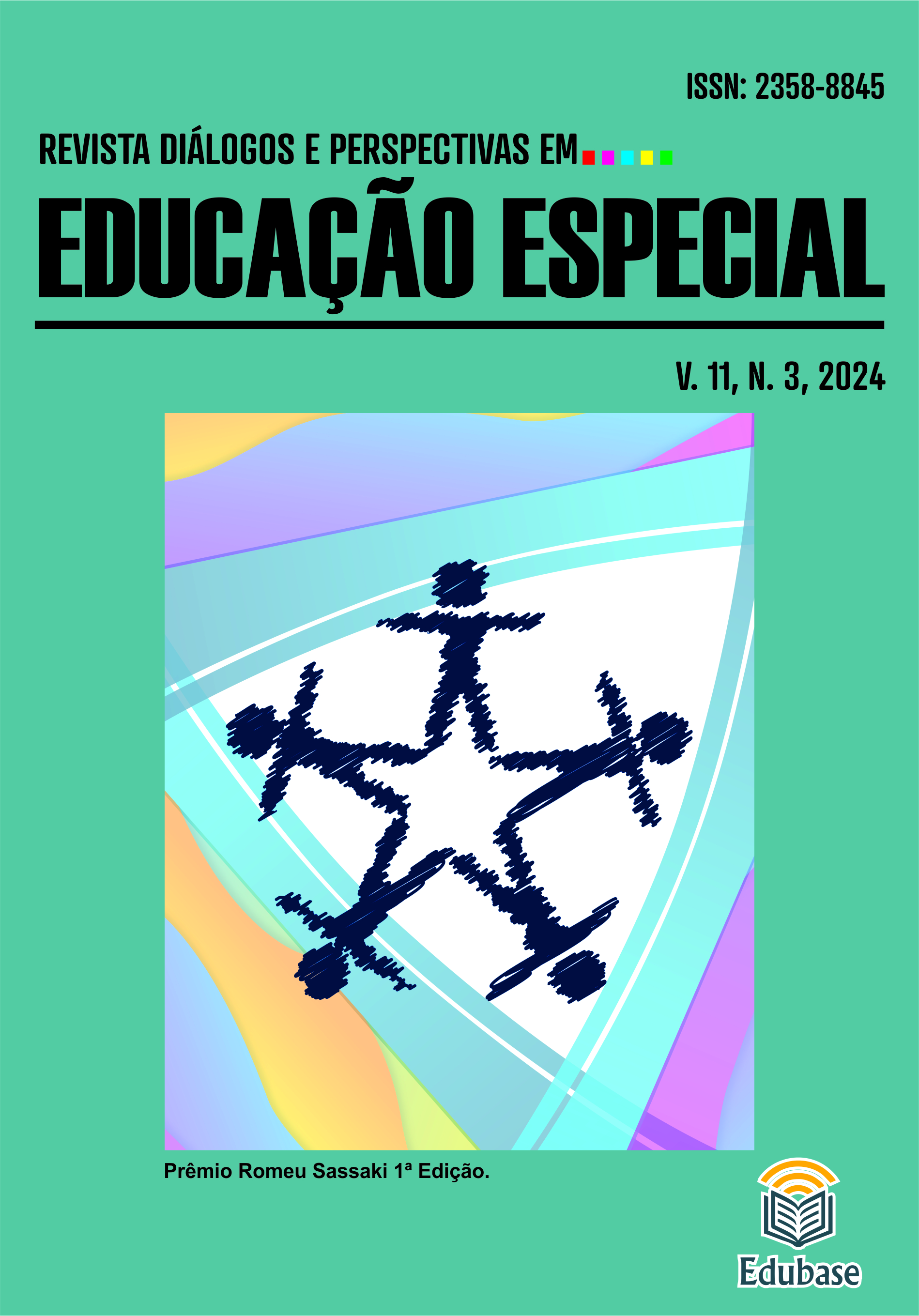 Início da descrição: Uma estrela de cinco pontas ao centro da imagem. A estrla é desenhada pela junção de 5 pontas, onde temos a figura de um boneco com pernas, braço e cabeça unidos pelos pés. No funto, uma imagem  de um triangulo com varias cores.