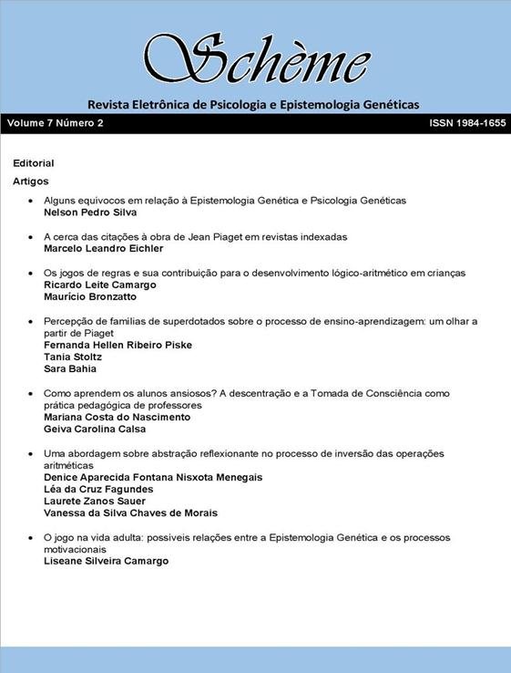 Jean Piaget e a Epistemologia Genética  Schème: Revista Eletrônica de  Psicologia e Epistemologia Genéticas
